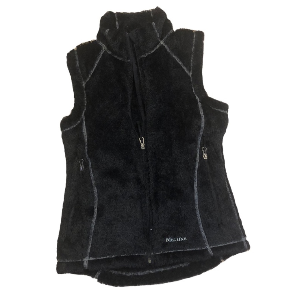 MARMOT BLACK FUZZY VEST S
